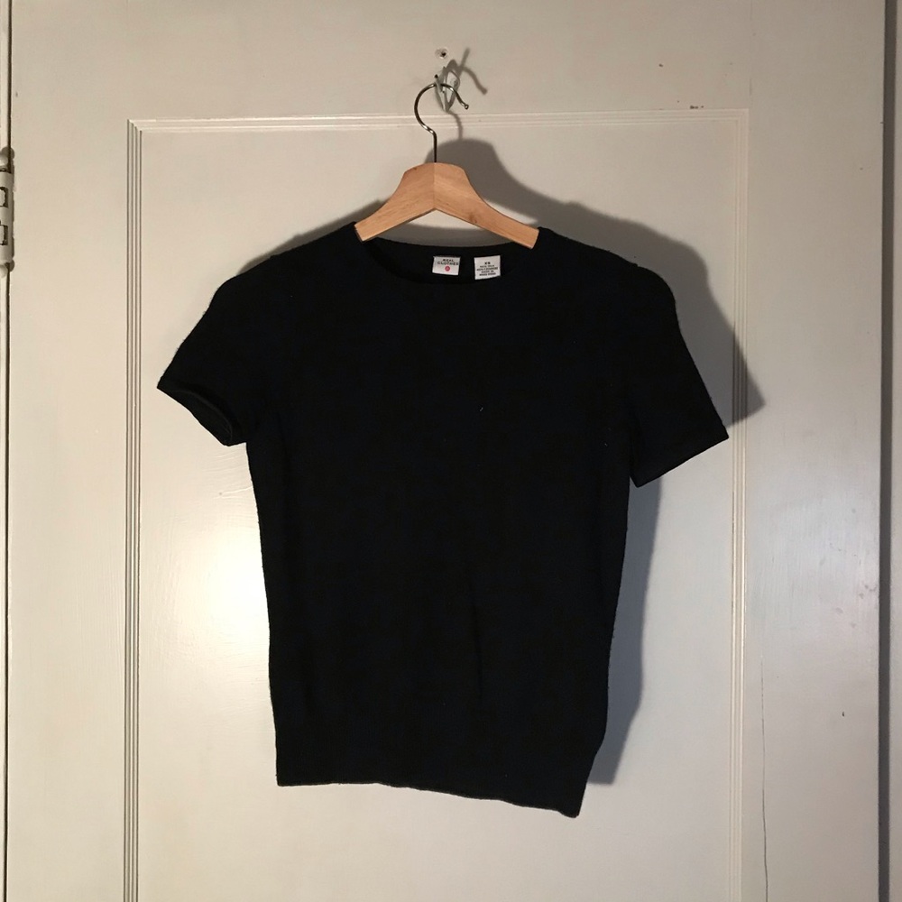 vintage short sleeved sweater top